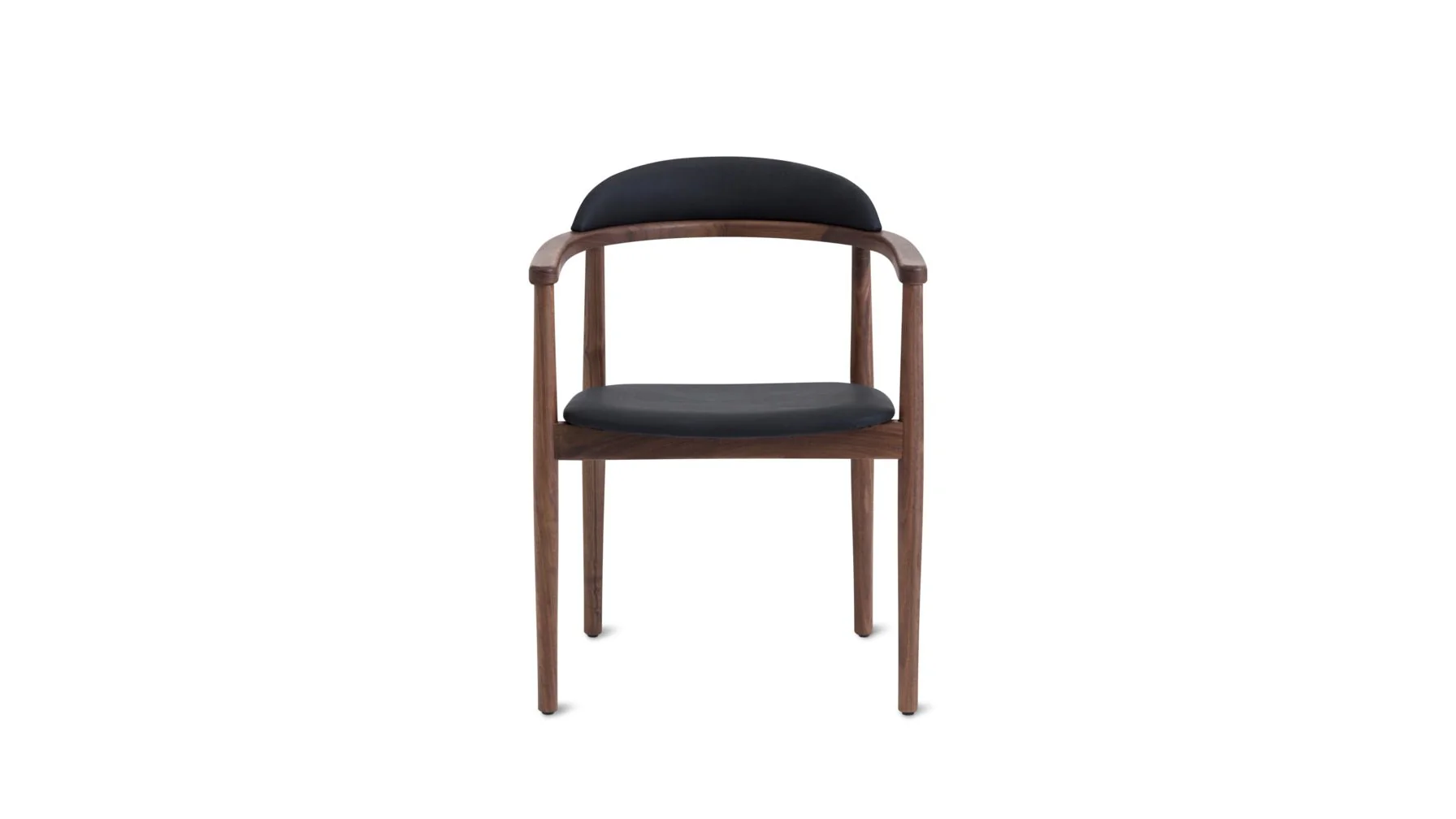Count On Me Dining Chair, Walnut, Black Seat - Image 3