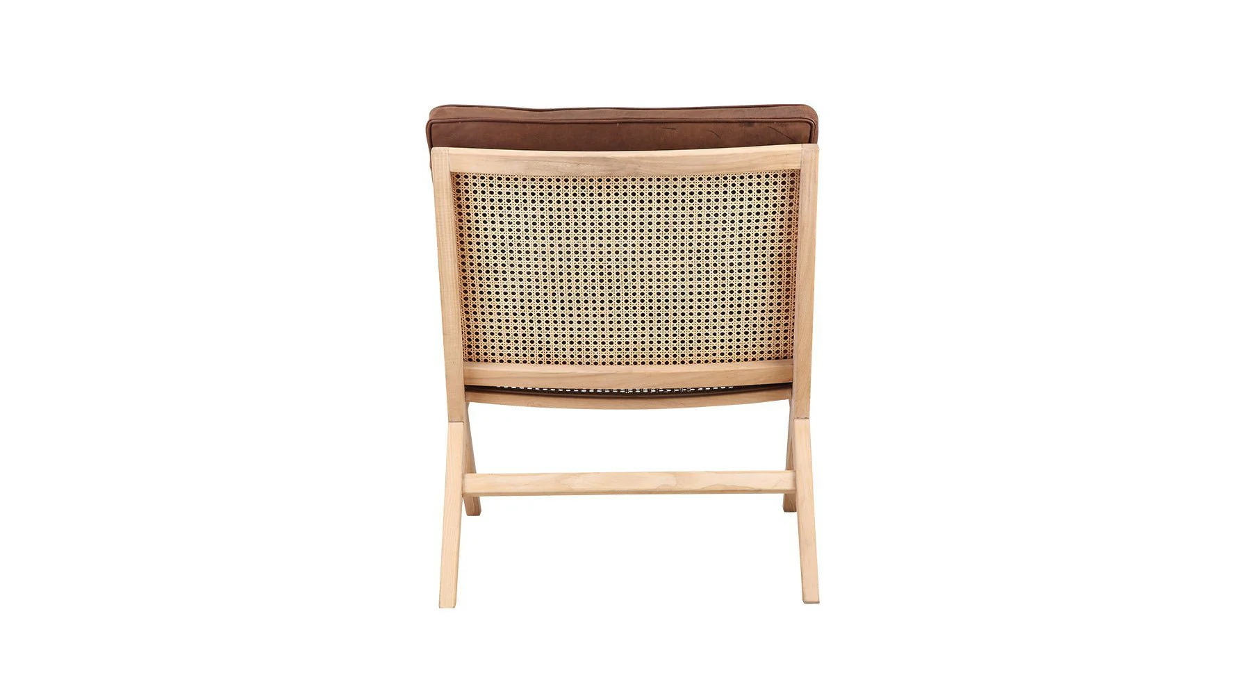 Endless Summer Lounge Chair with Cushion, Ash/Cognac Leather - Image 5