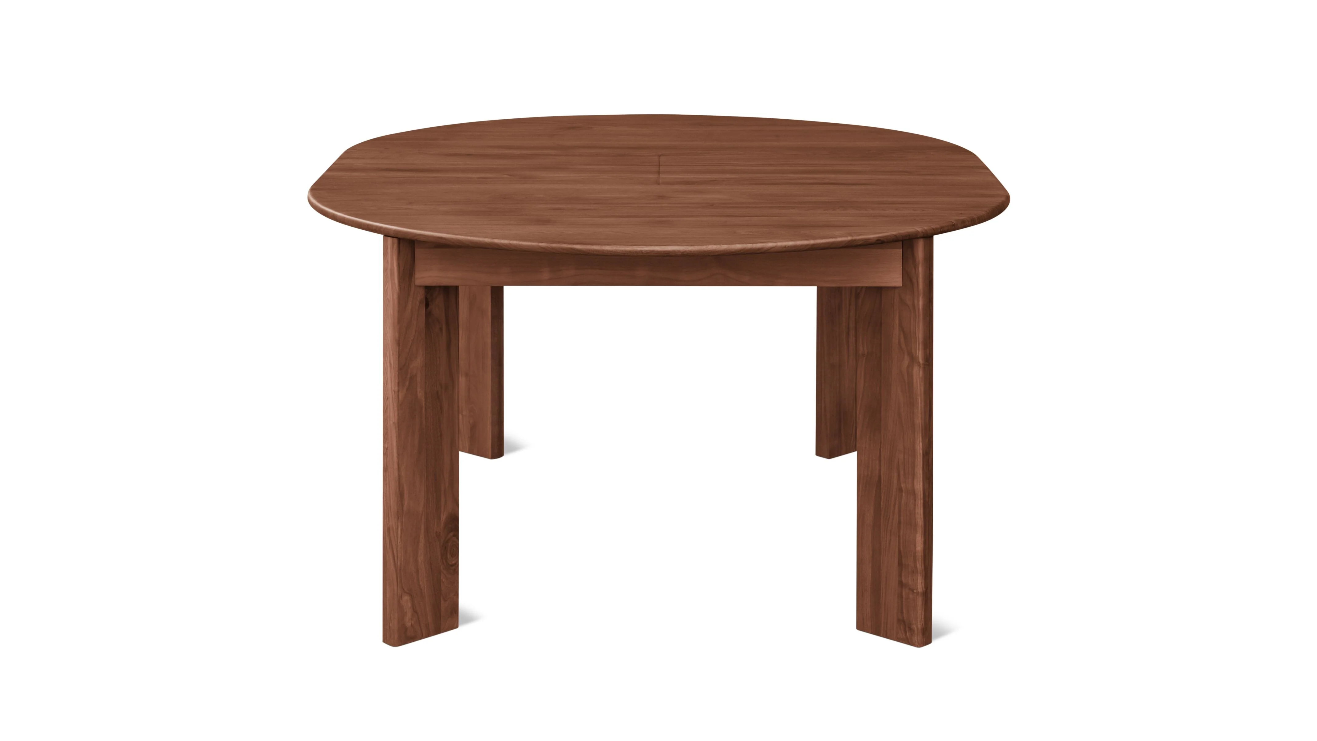 Frame Round Extendable Dining Table, Seats 4-8, American Walnut - Image 10