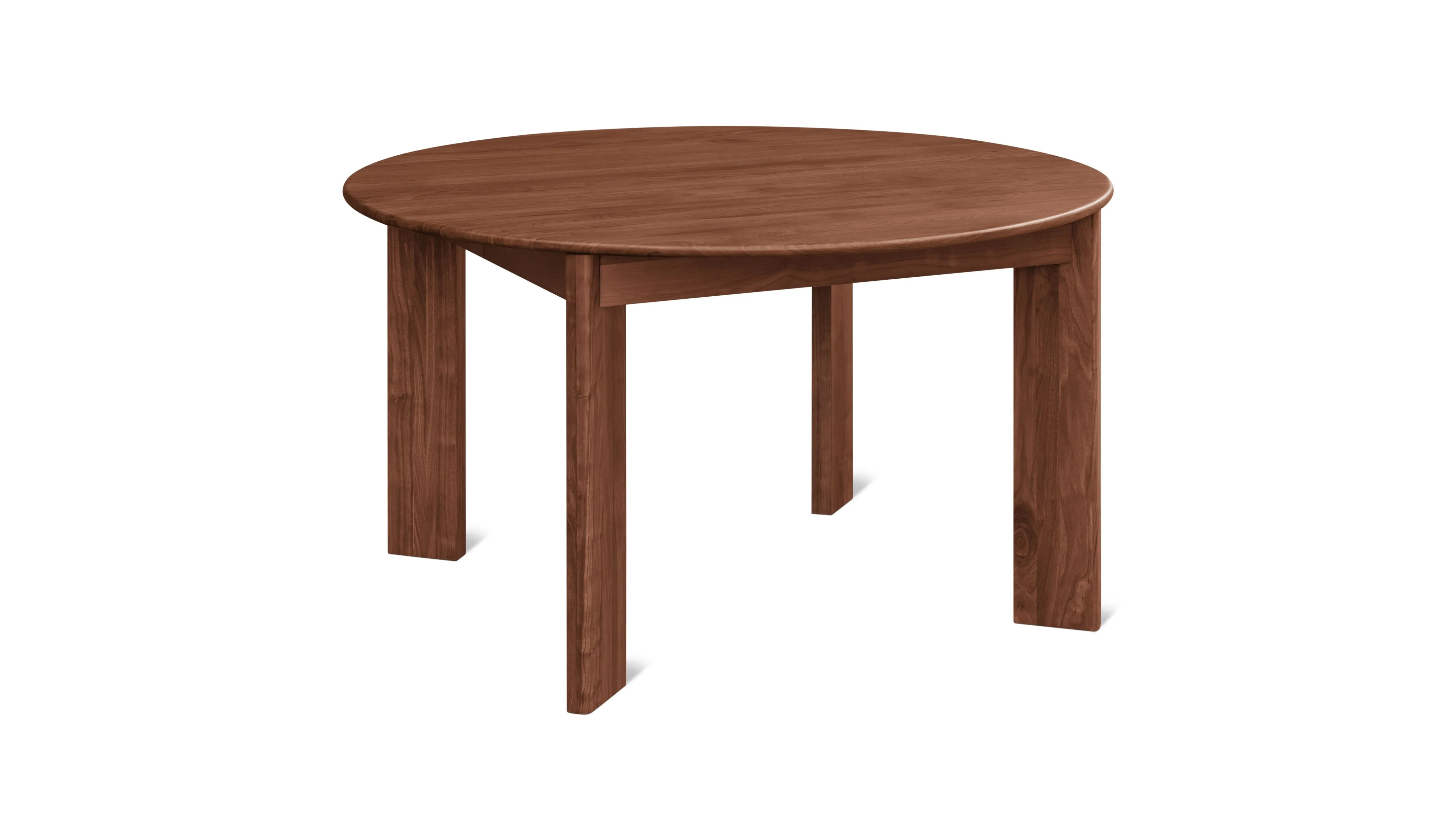 Frame Round Extendable Dining Table, Seats 4-8, American Walnut - Image 2