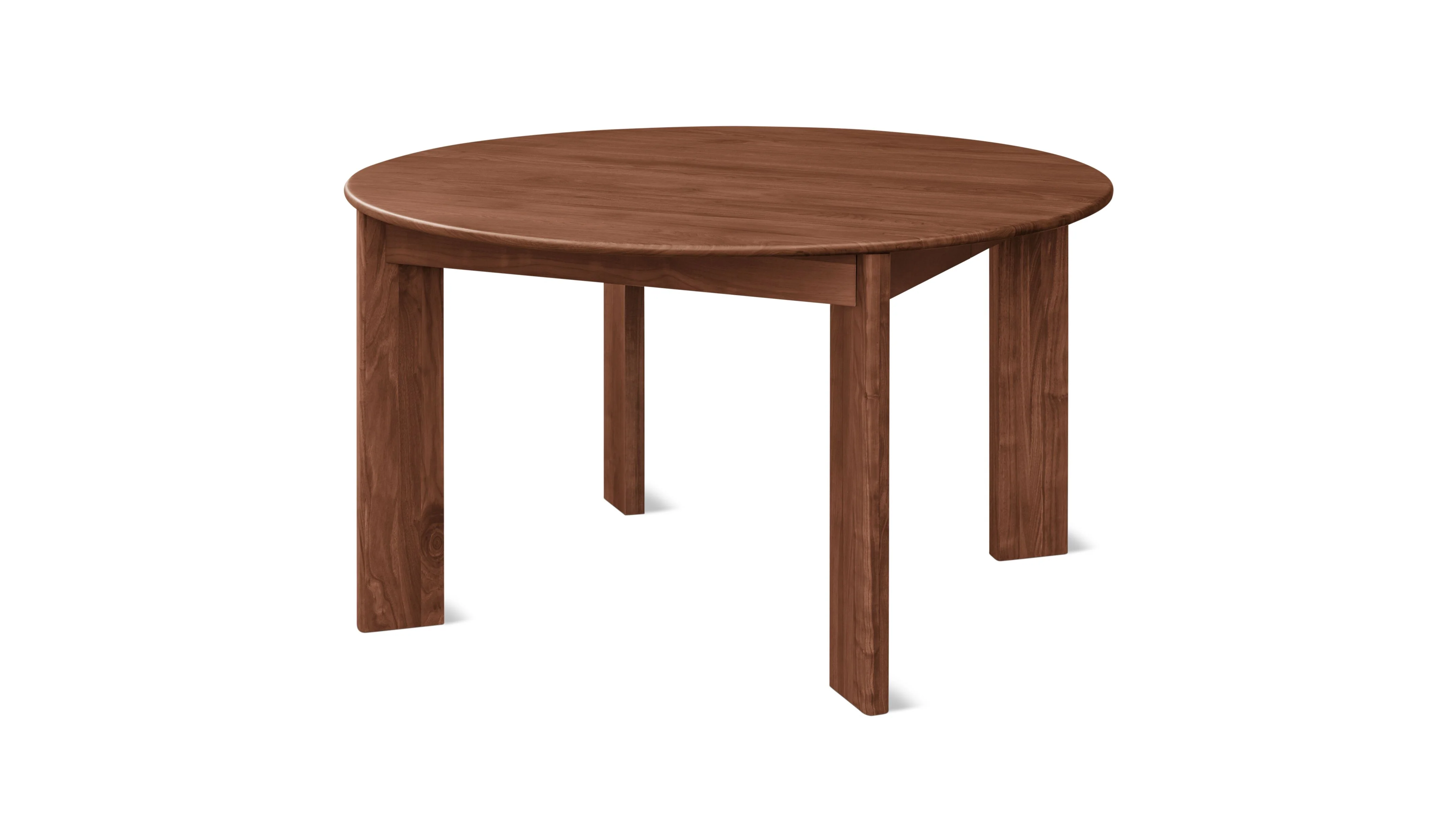 Frame Round Extendable Dining Table, Seats 4-8, American Walnut - Image 5