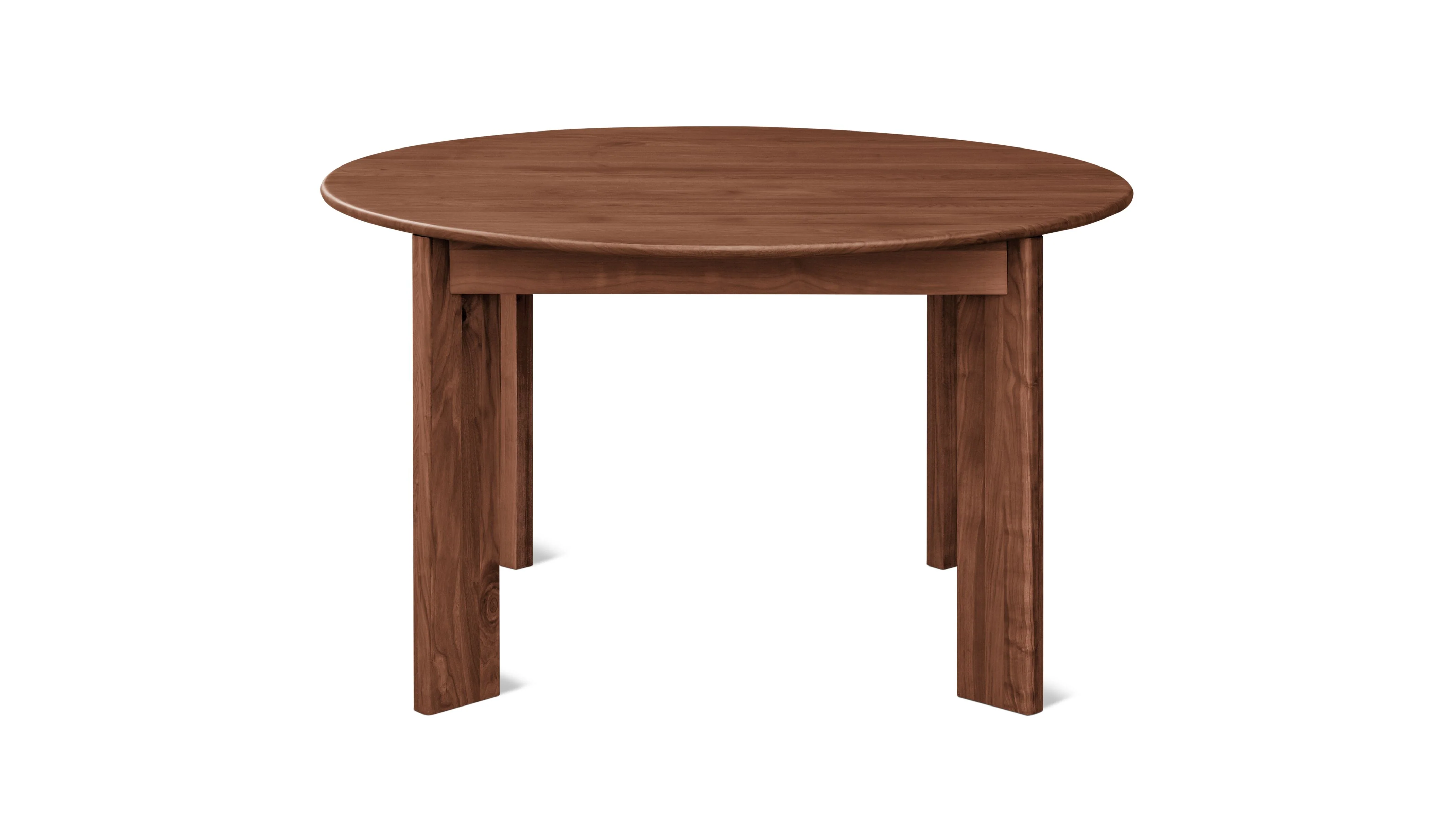 Frame Round Extendable Dining Table, Seats 4-8, American Walnut - Image 6