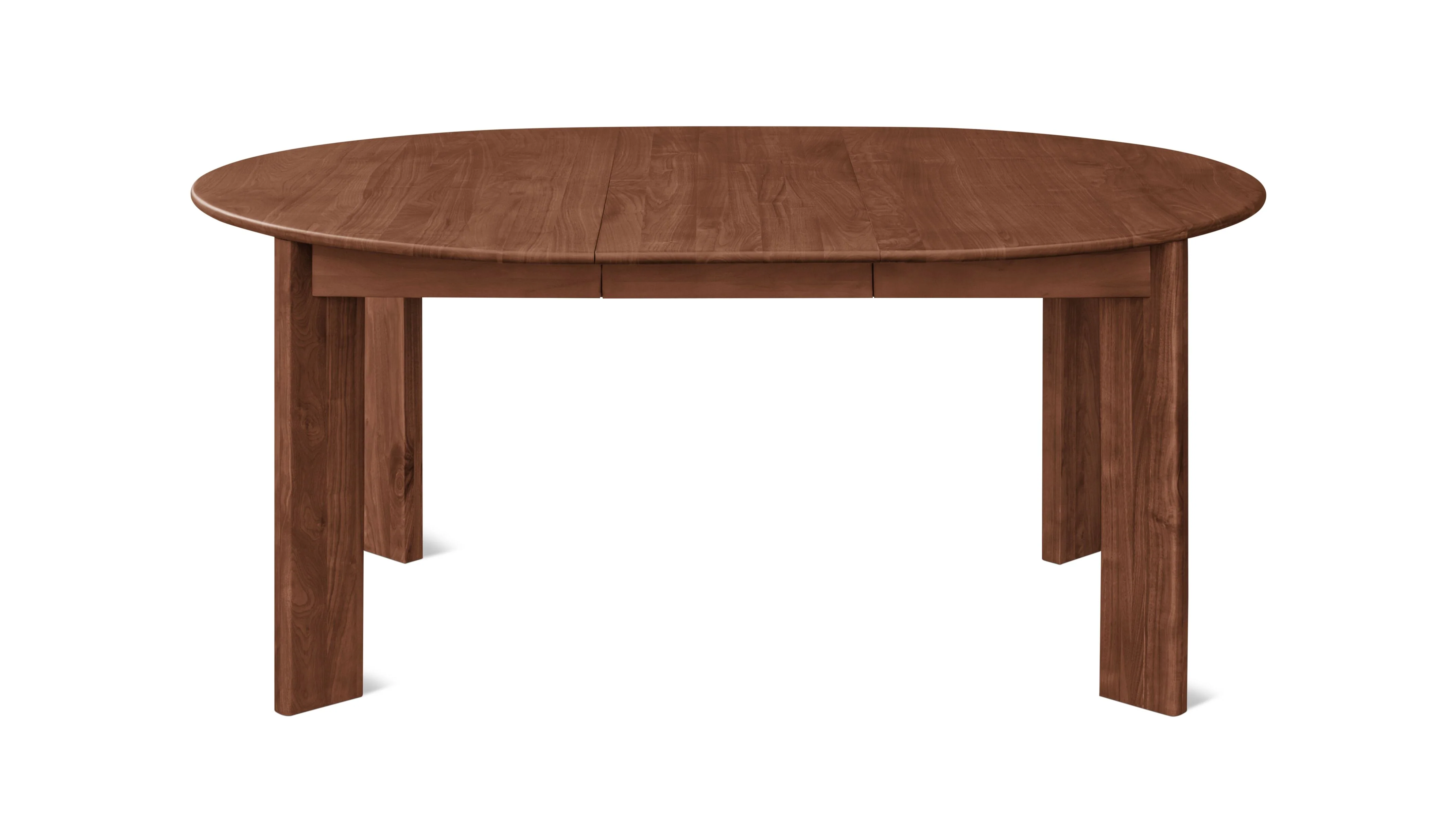 Frame Round Extendable Dining Table, Seats 4-8, American Walnut - Image 7