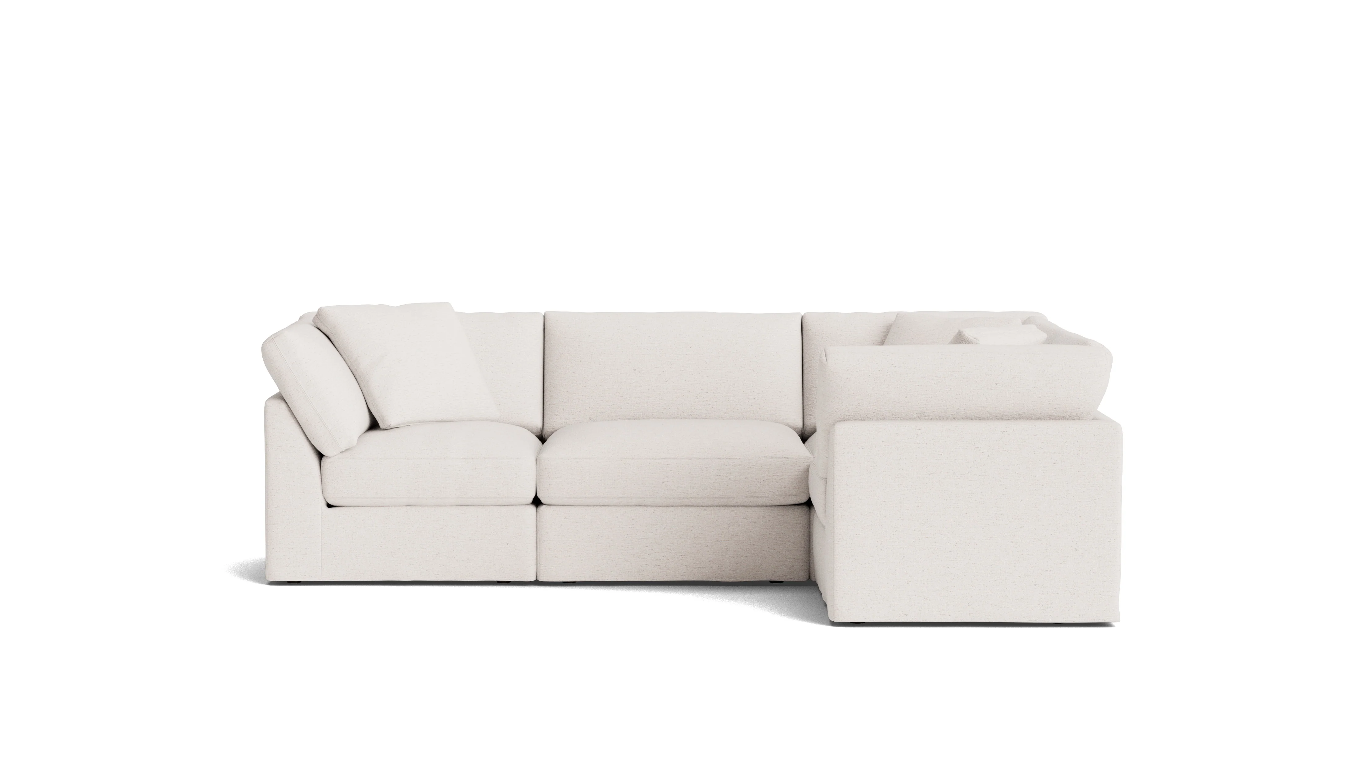 Get Together™ 4-Piece Modular Sectional Closed, Standard, Nomad Snow - Image 2