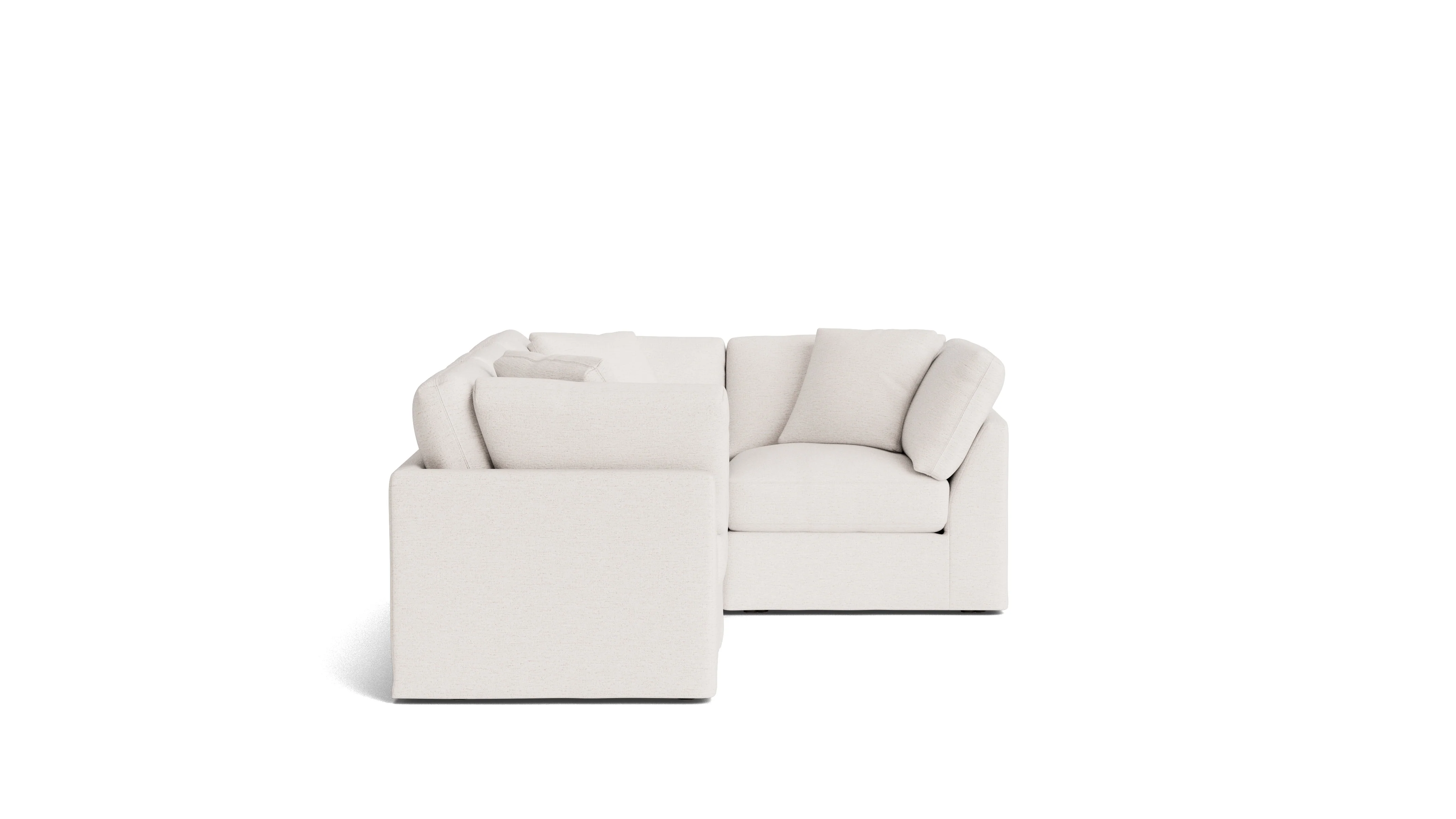 Get Together™ 4-Piece Modular Sectional Closed, Standard, Nomad Snow - Image 4