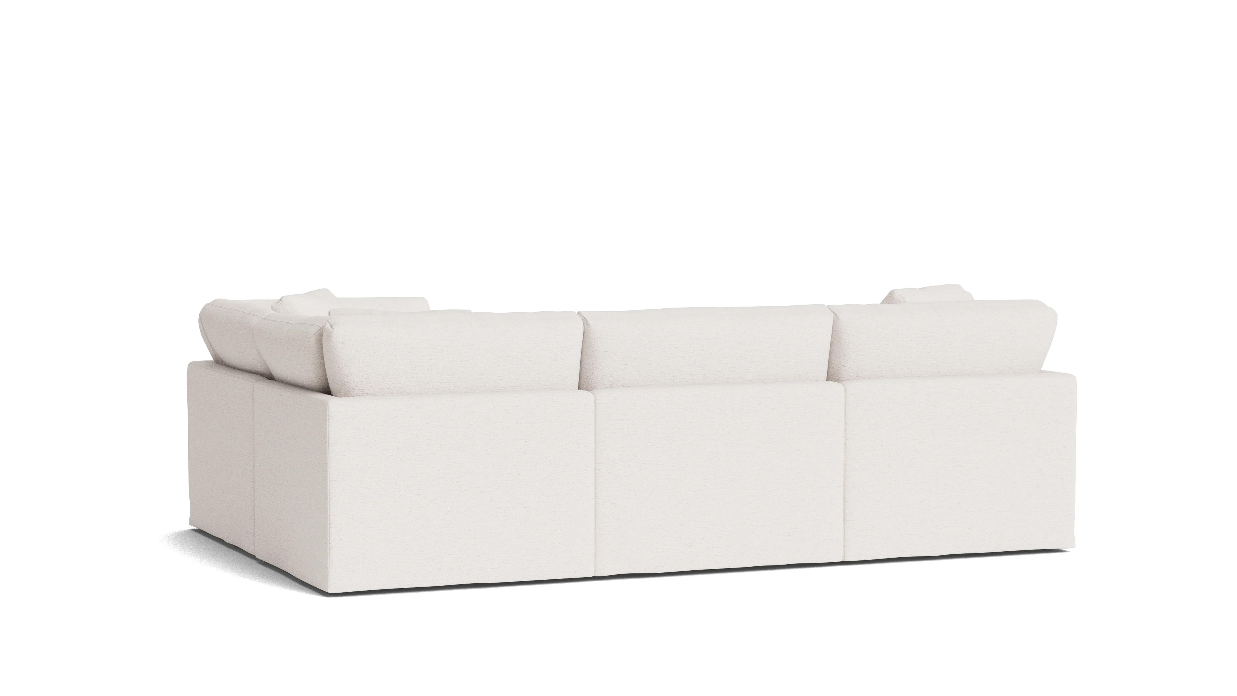 Get Together™ 4-Piece Modular Sectional Closed, Standard, Nomad Snow - Image 5