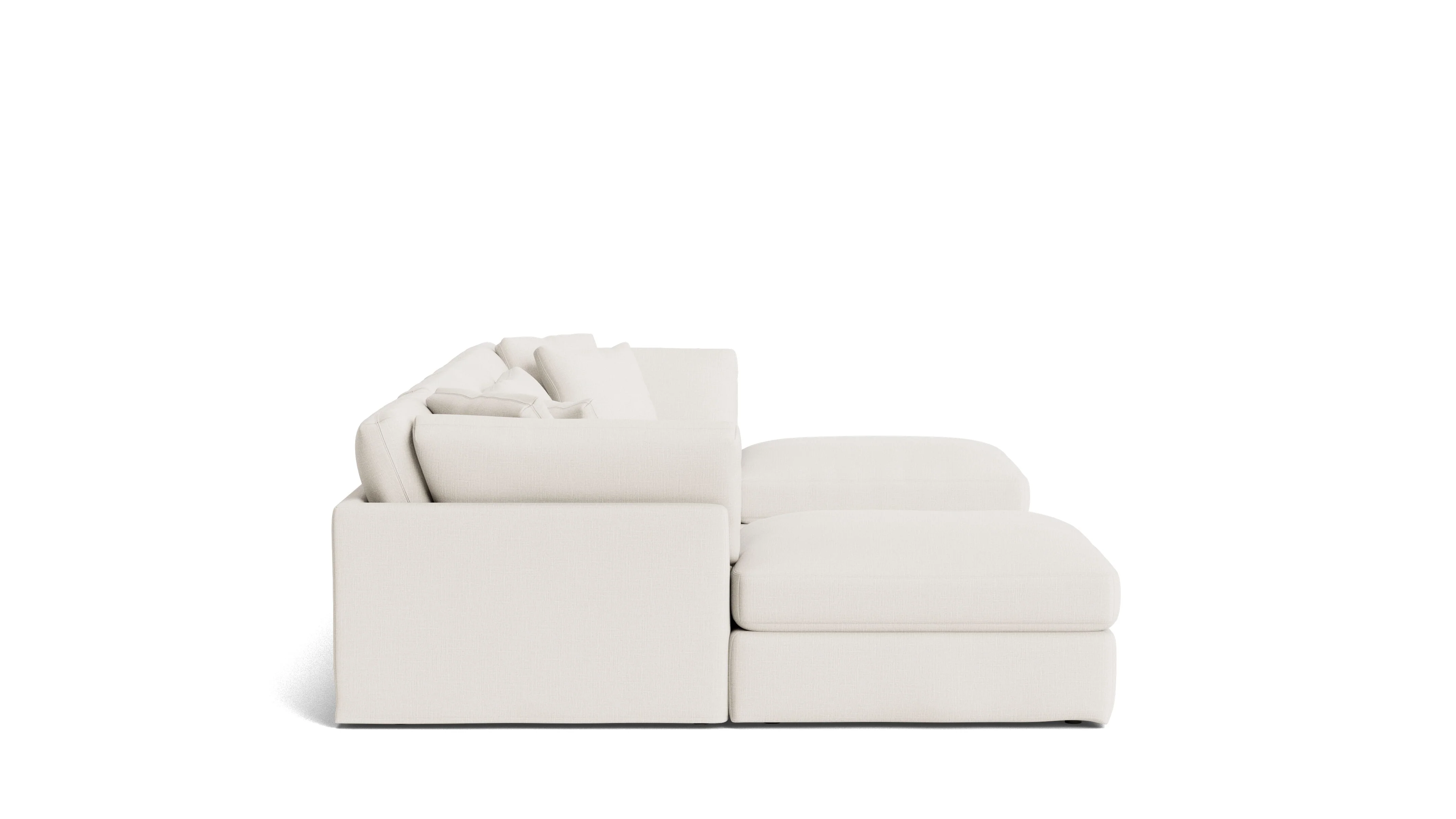 Get Together™ 6-Piece Modular U-Shaped Sectional, Large, Cream Linen - Image 4