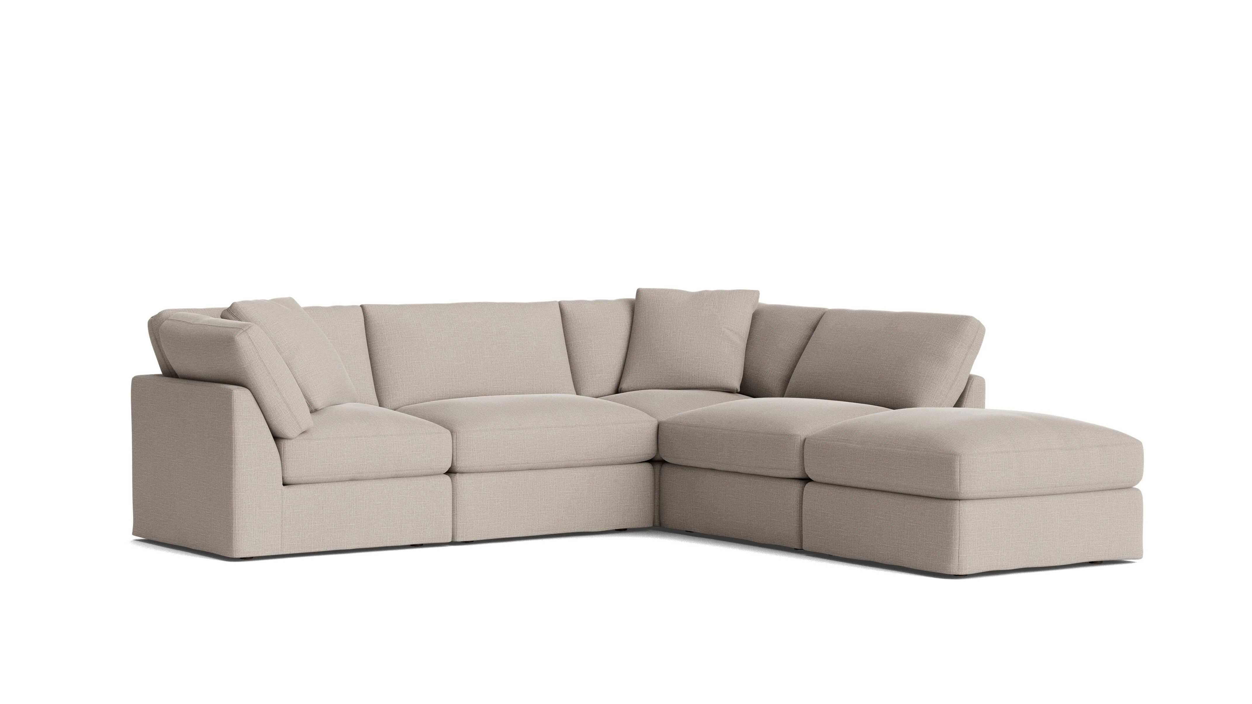 Get Together™ 5-Piece Modular Sectional, Standard, Light Pebble - Image 3