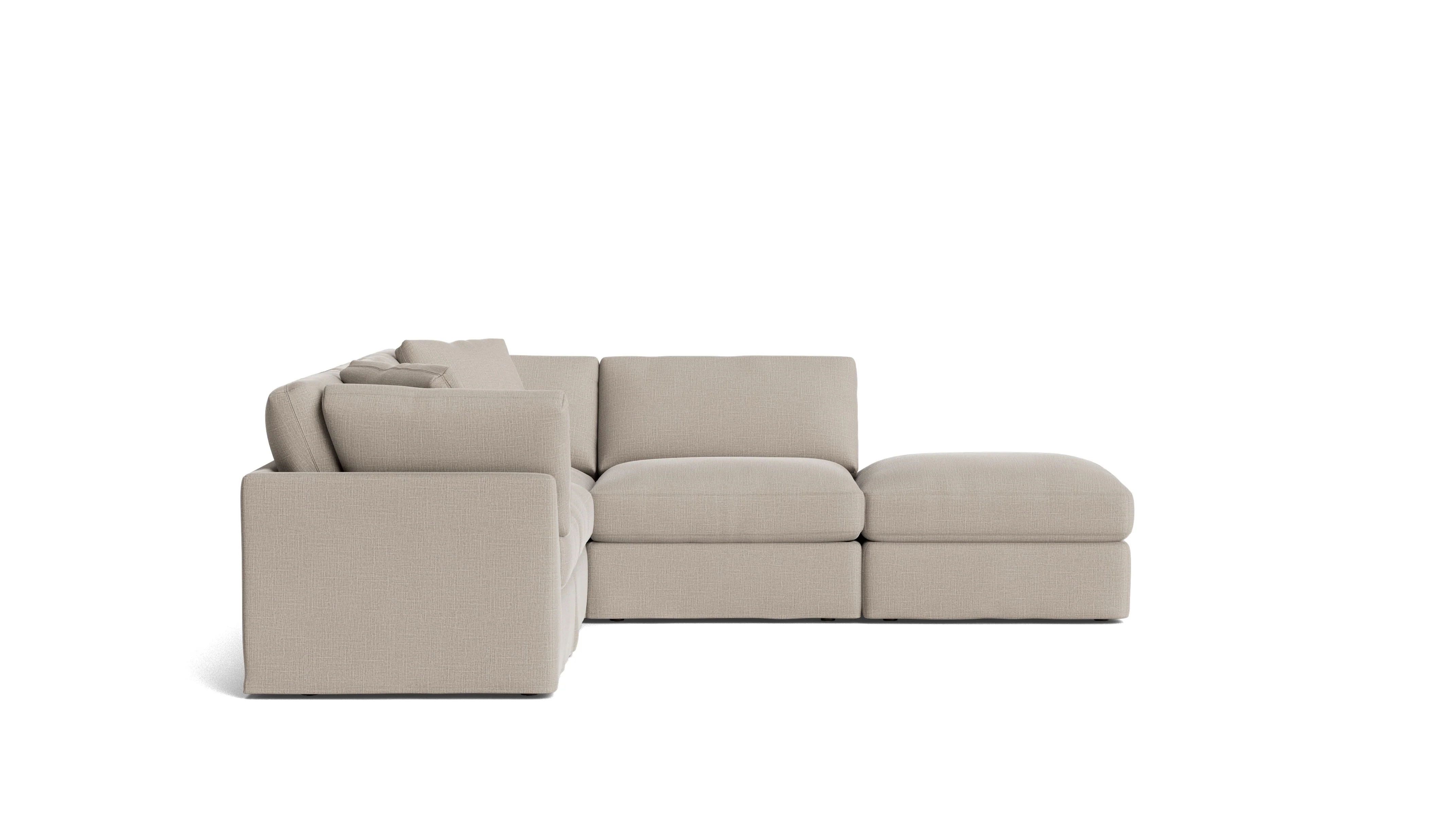 Get Together™ 5-Piece Modular Sectional, Standard, Light Pebble - Image 4