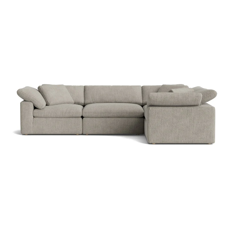 Movie Night™ 4-Piece Modular Sectional Closed, Large, Oatmeal