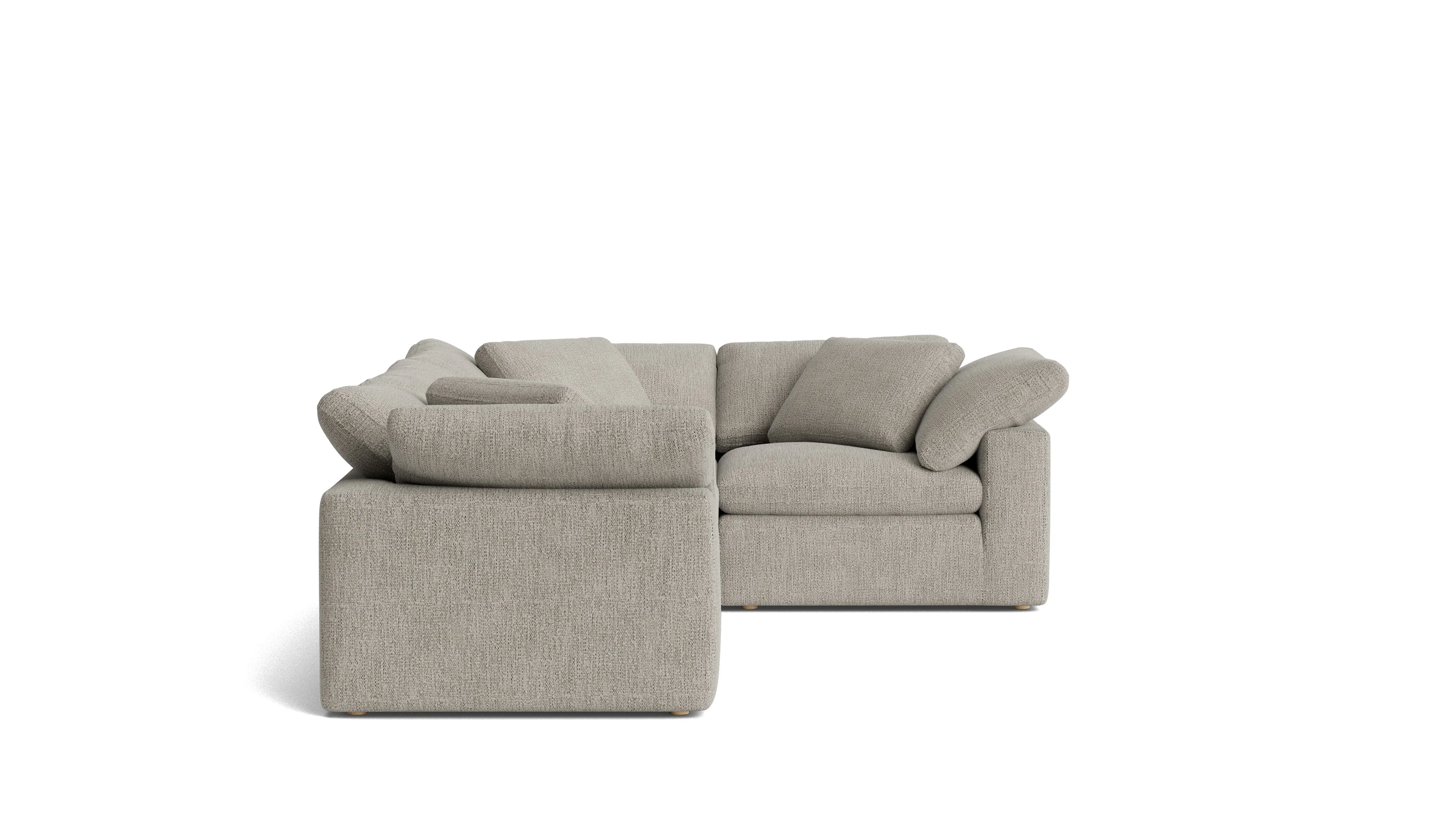 Movie Night™ 4-Piece Modular Sectional Closed, Large, Oatmeal - Image 4
