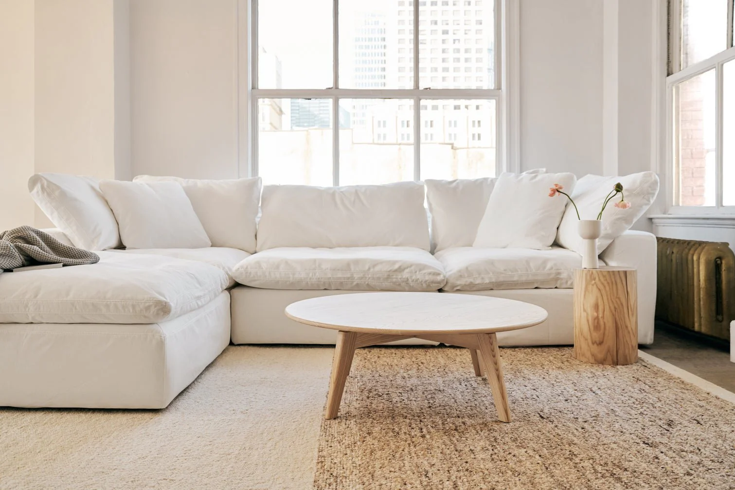 Movie Night™ 4-Piece Modular Sectional Closed, Large, Oatmeal - Image 6