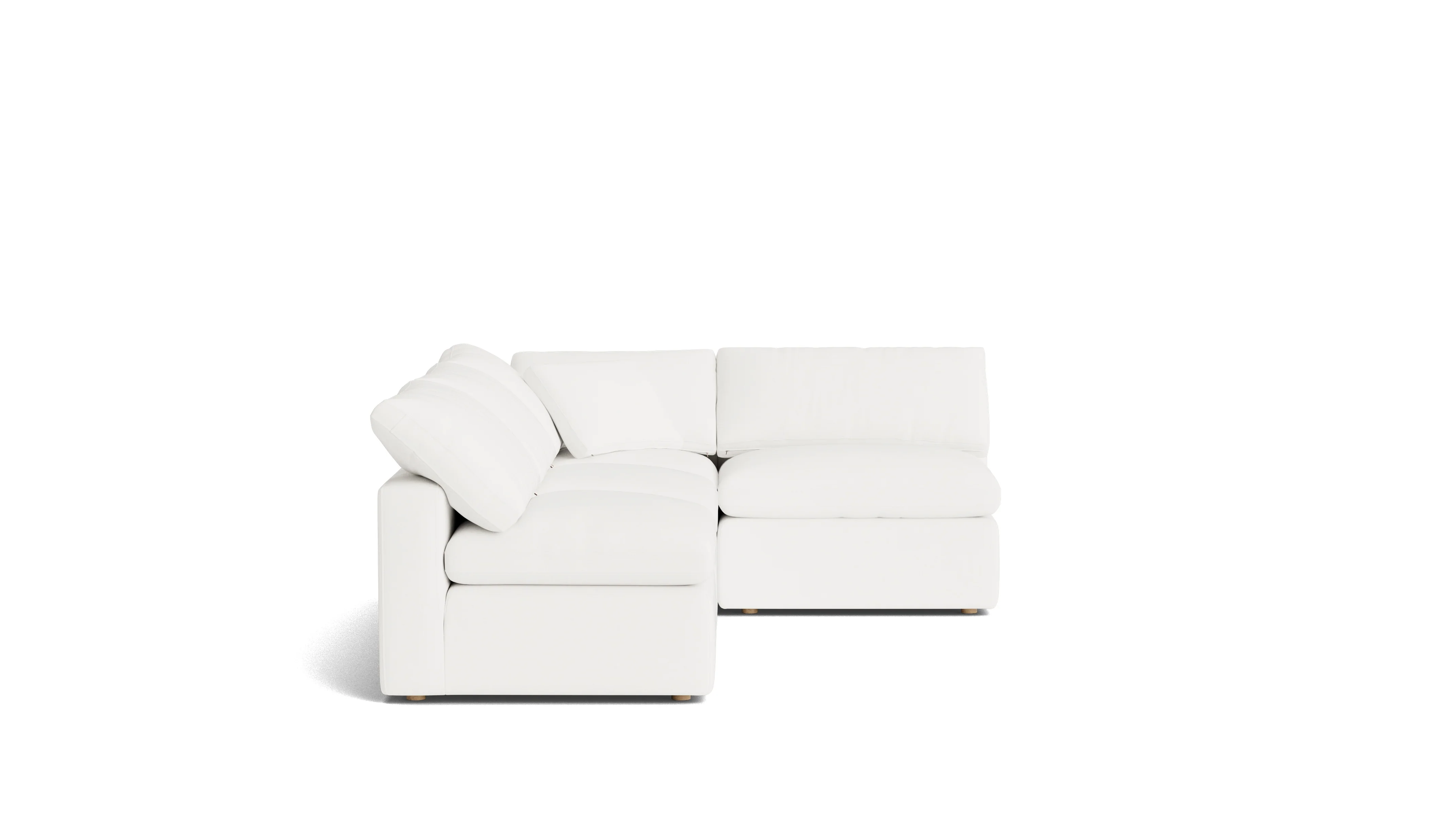 Movie Night™ 4-Piece Modular Sectional Open, Standard, Brie - Image 4