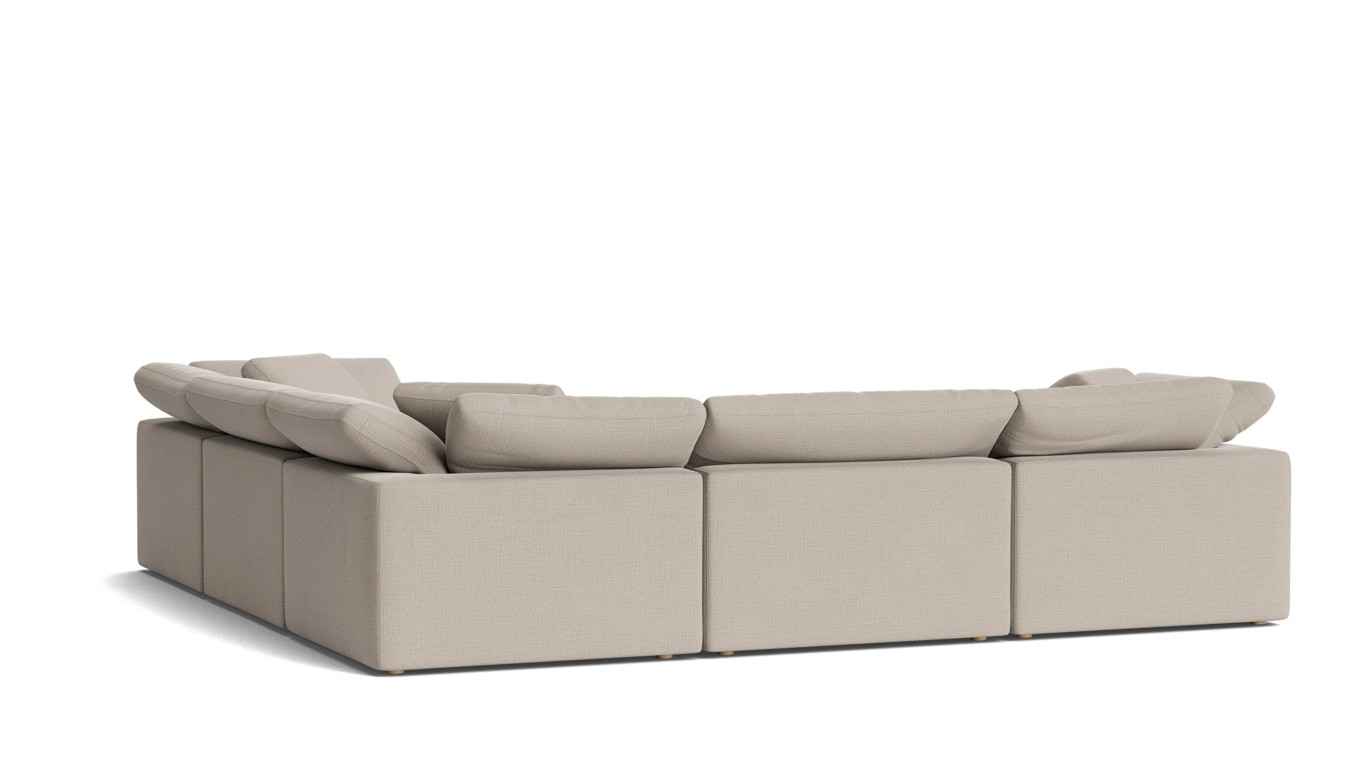 Movie Night™ 5-Piece Modular Sectional Closed, Large, Light Pebble - Image 5