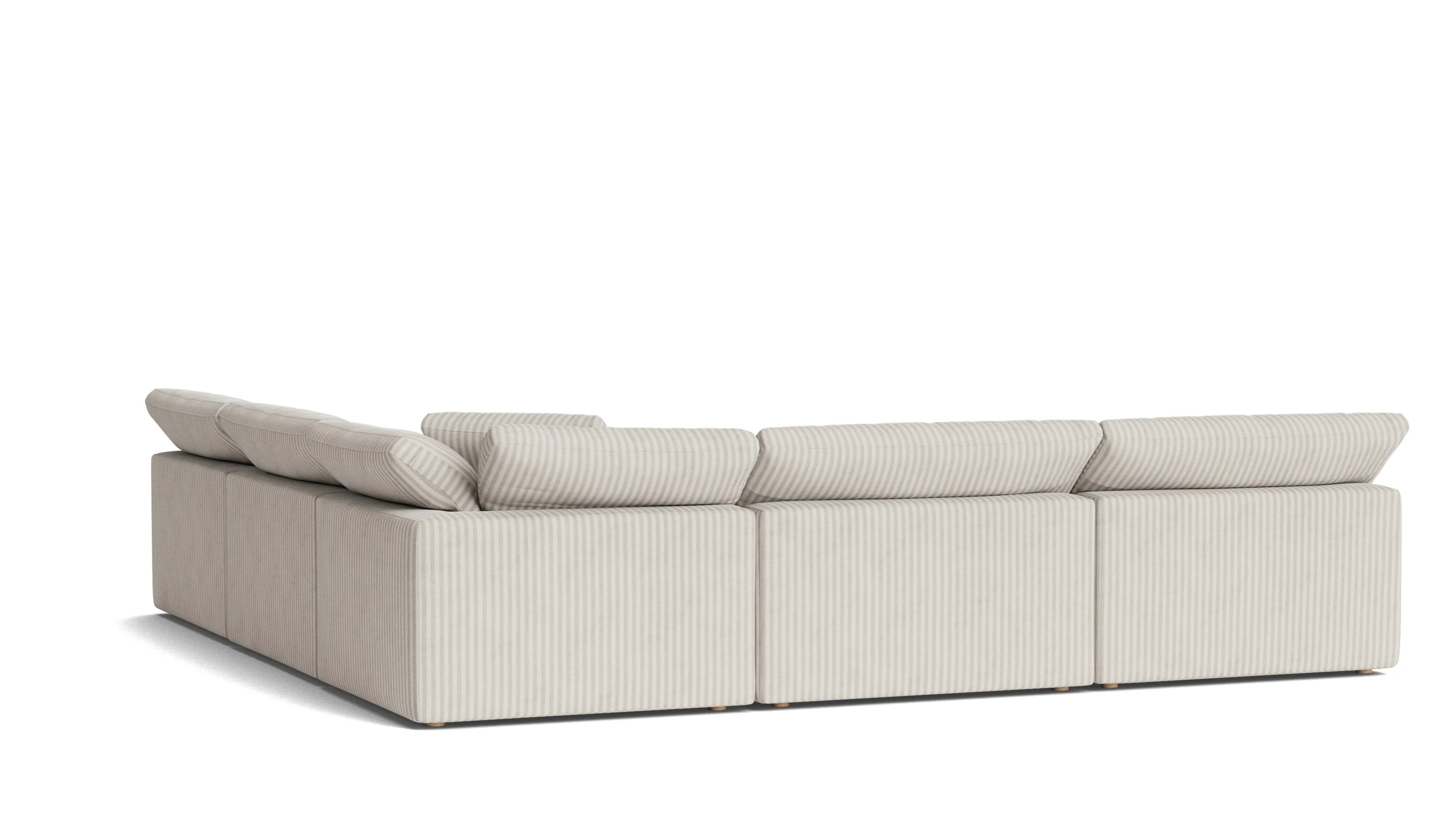 Movie Night™ 5-Piece Modular Sectional Open, Large, Newport Stripe - Image 5