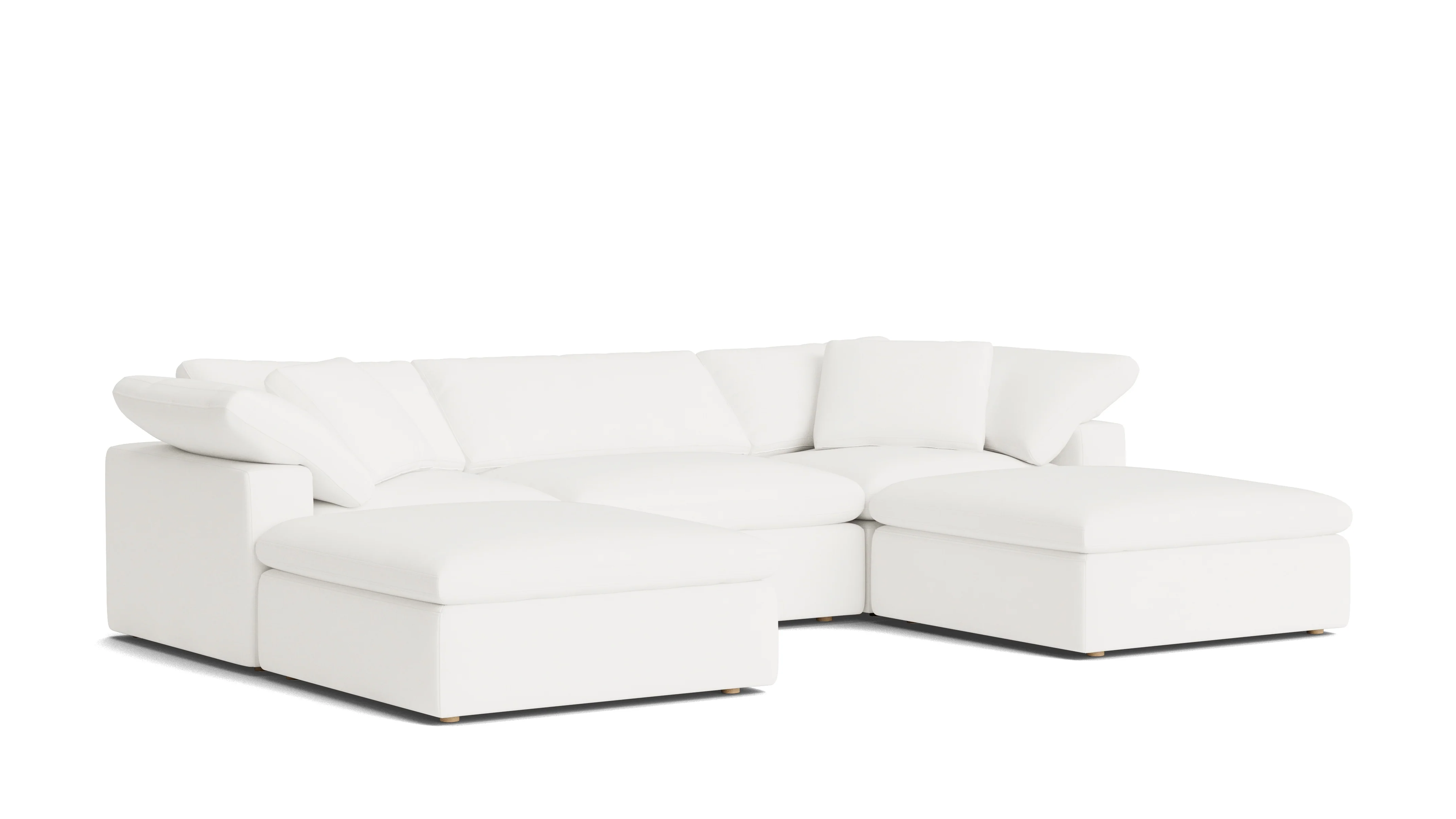 Movie Night™ 5-Piece Modular U-Shaped Sectional, Large, Brie - Image 3