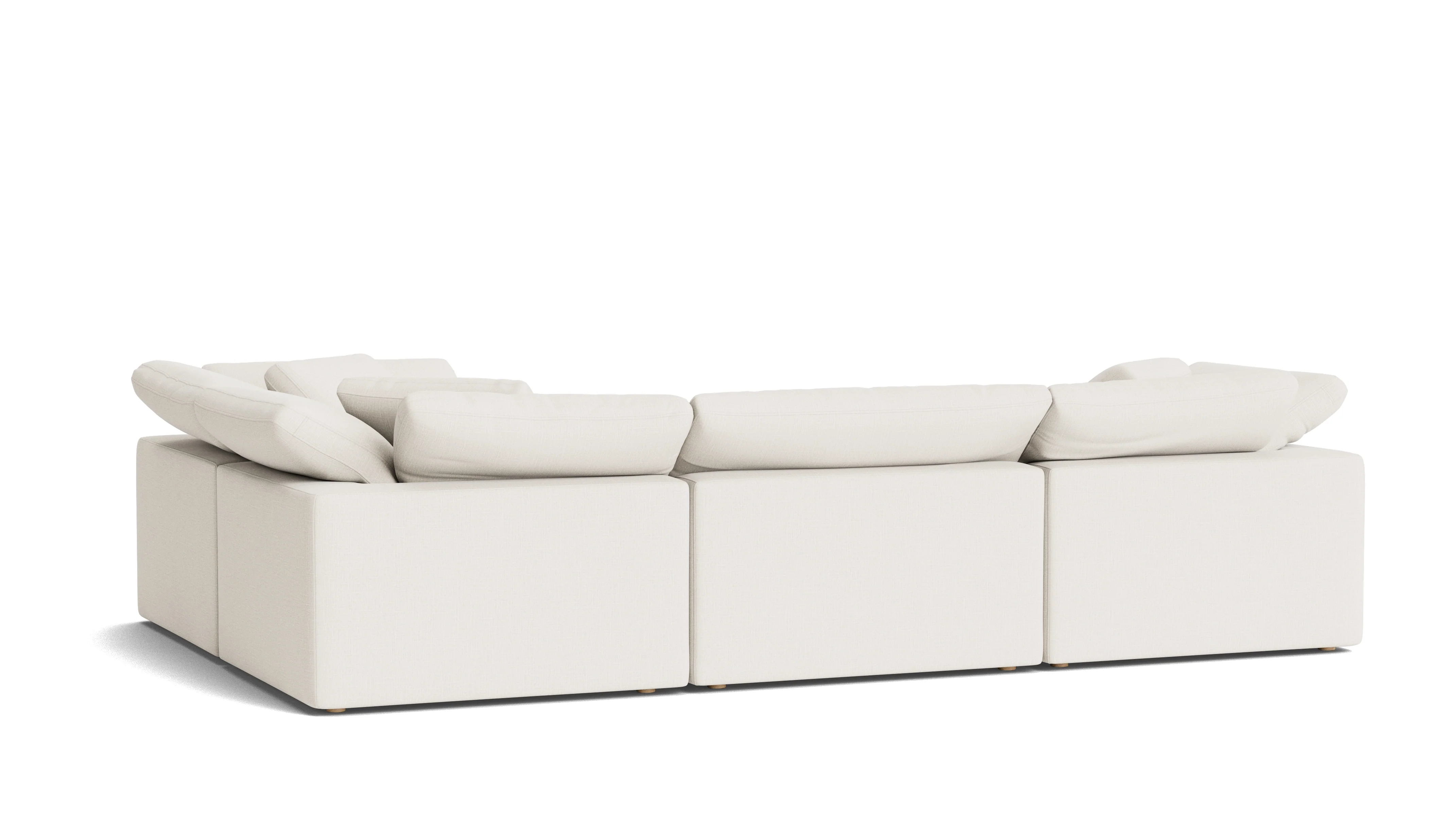 Movie Night™ 4-Piece Modular Sectional Closed, Large, Cream Linen - Image 5