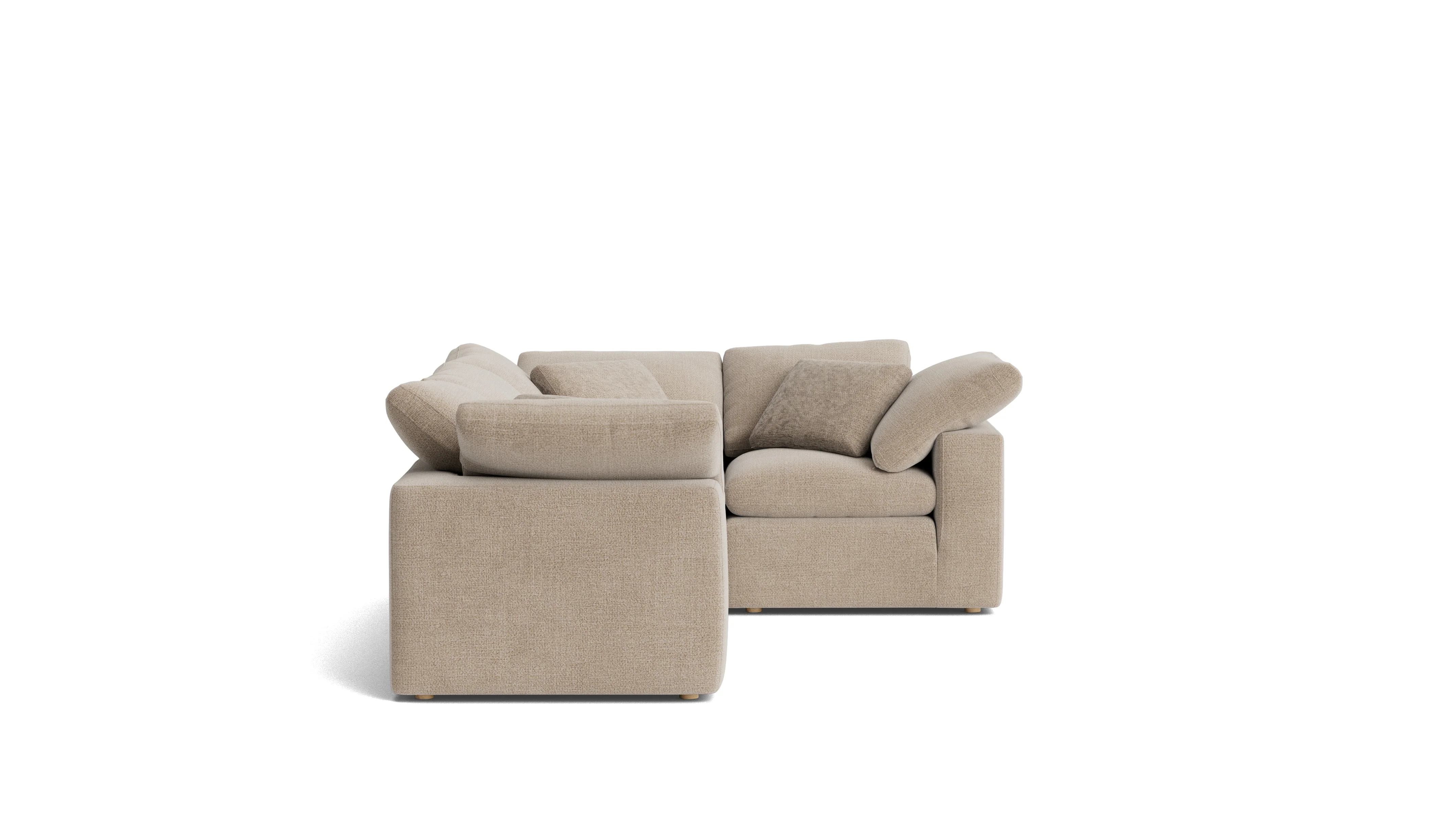 Movie Night™ 4-Piece Modular Sectional Closed, Standard, Champagne - Image 4