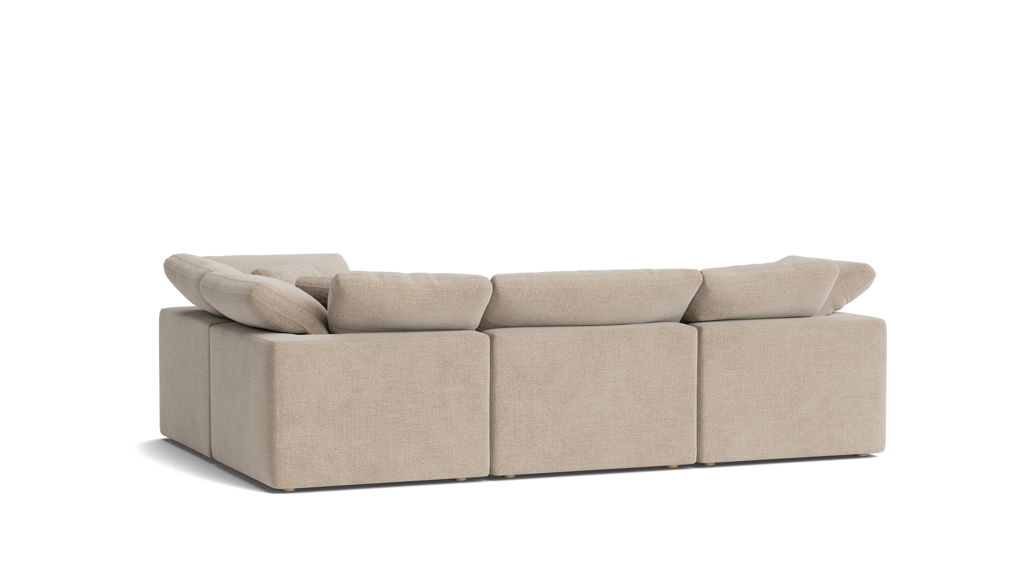 Movie Night™ 4-Piece Modular Sectional Closed, Standard, Champagne - Image 5