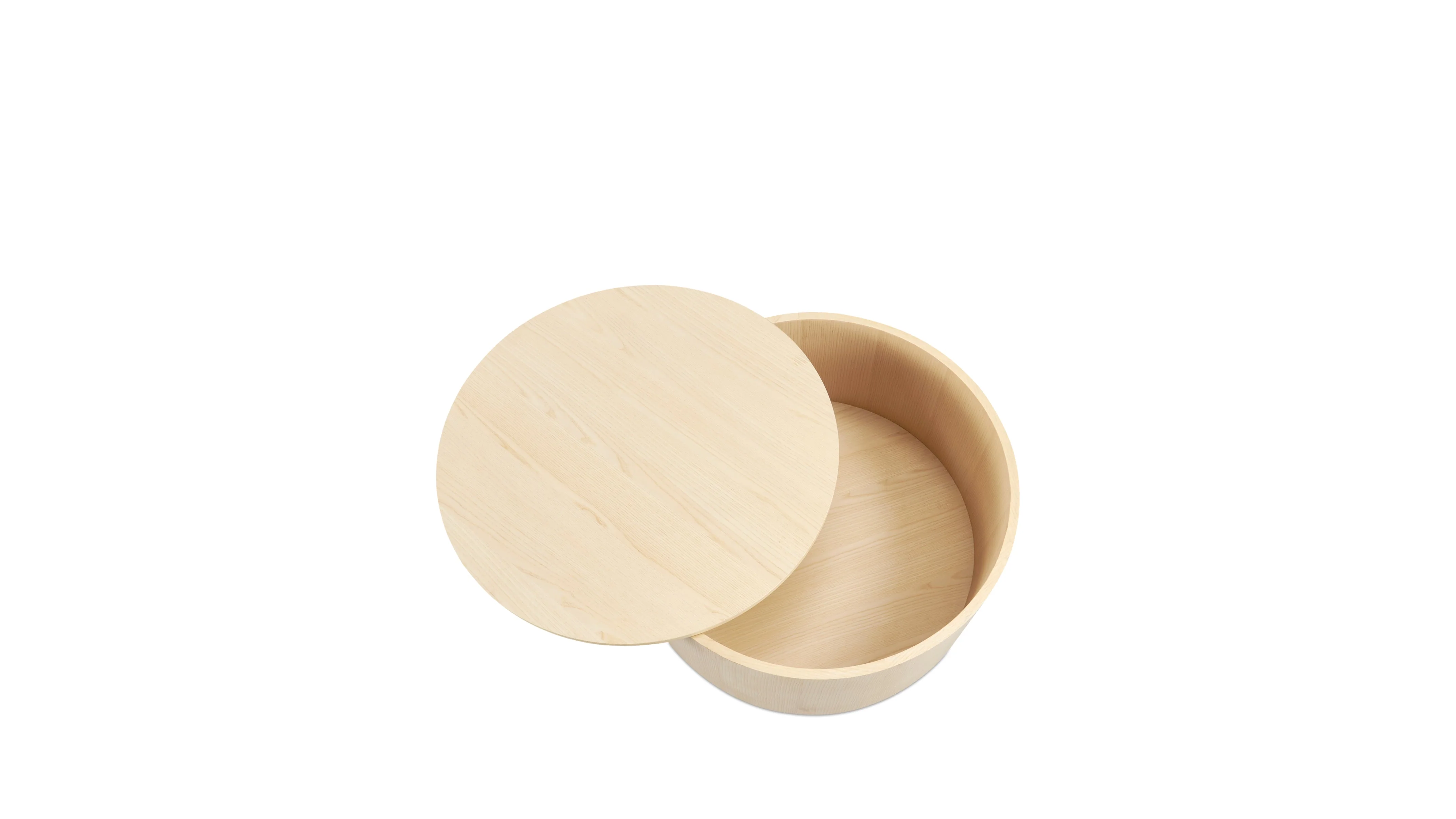 Orbit Storage Coffee Table, White Ash - Image 7