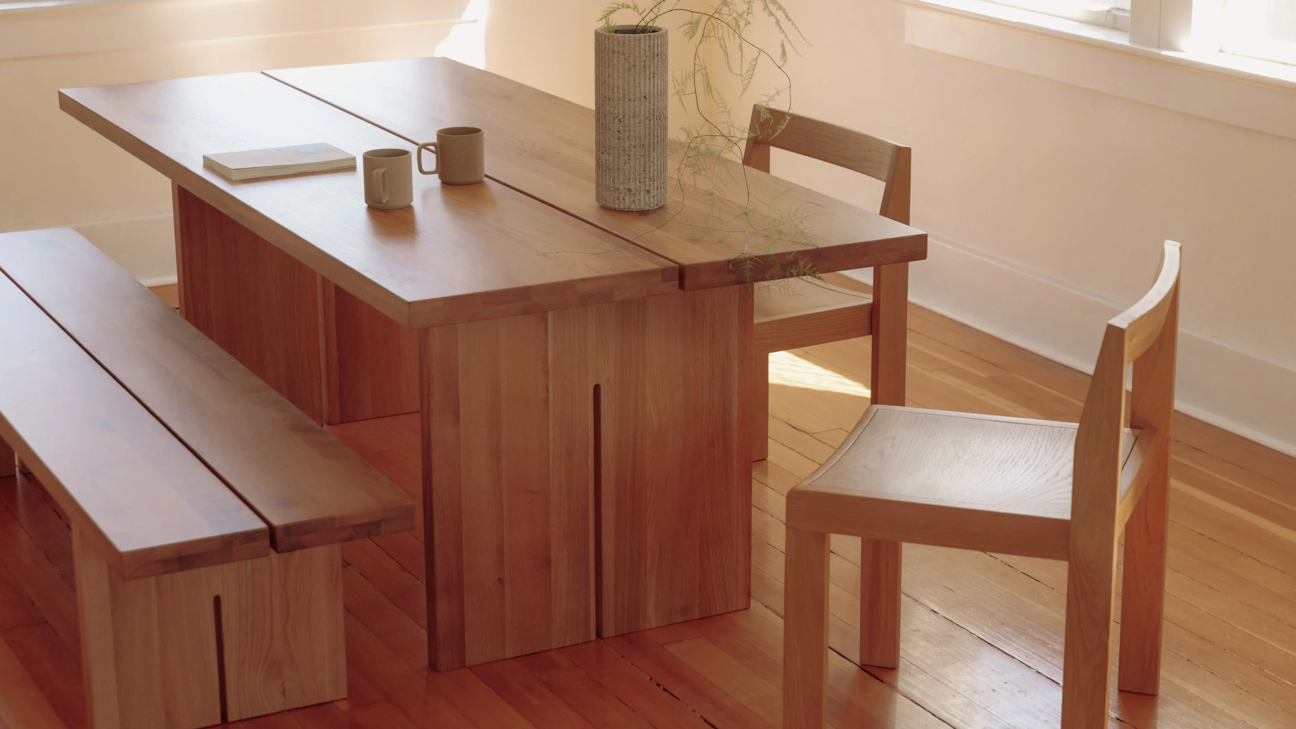 Plane Dining Table, Seats 8-10 People, Oak - Image 8