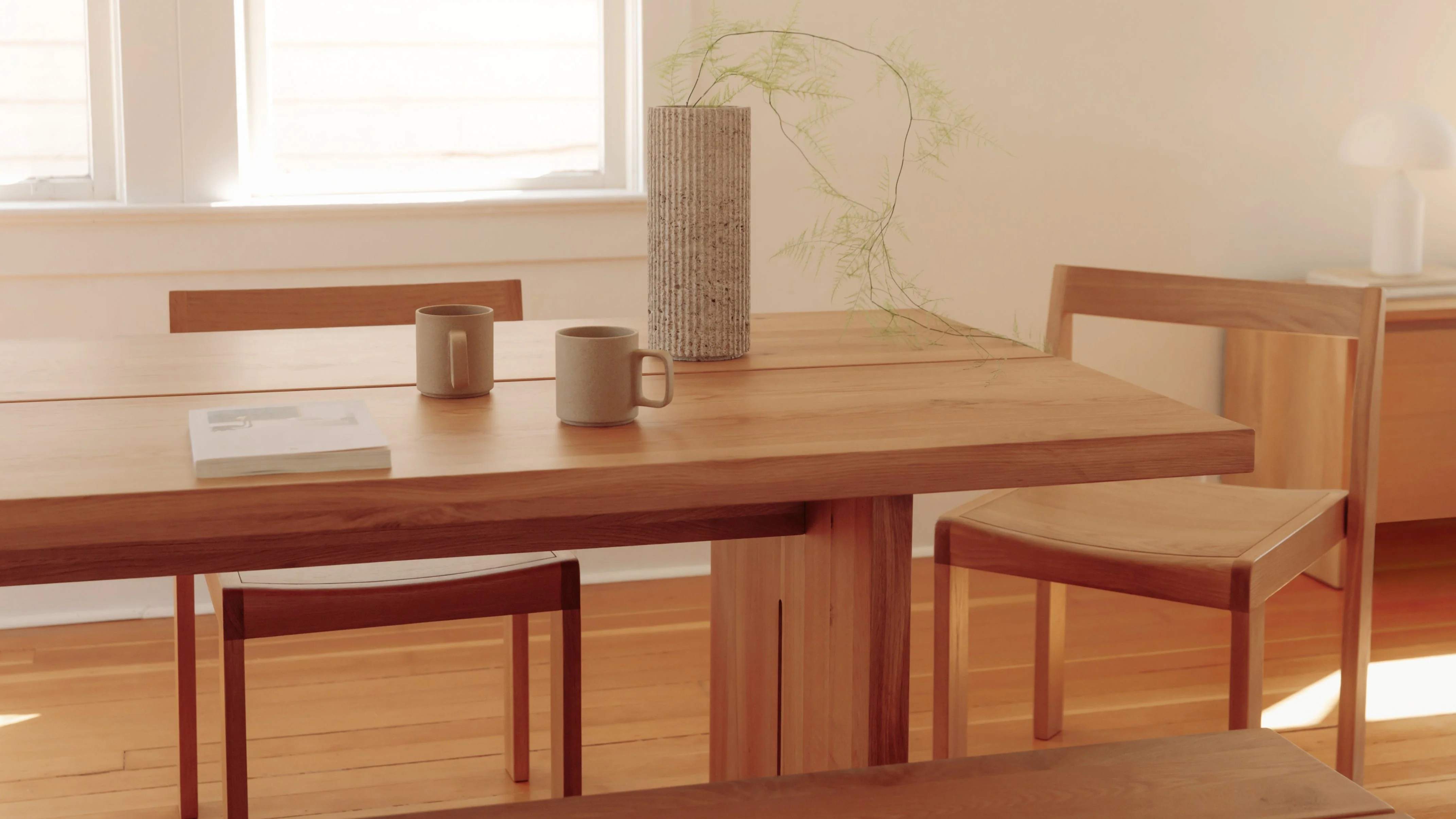 Plane Dining Table, Seats 6-8 People, Oak - Image 7