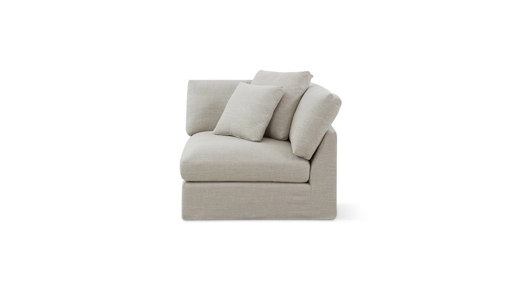 Slipcover - Get Together™ Corner Chair, Large, Light Pebble (Left Or Right) - Image 3