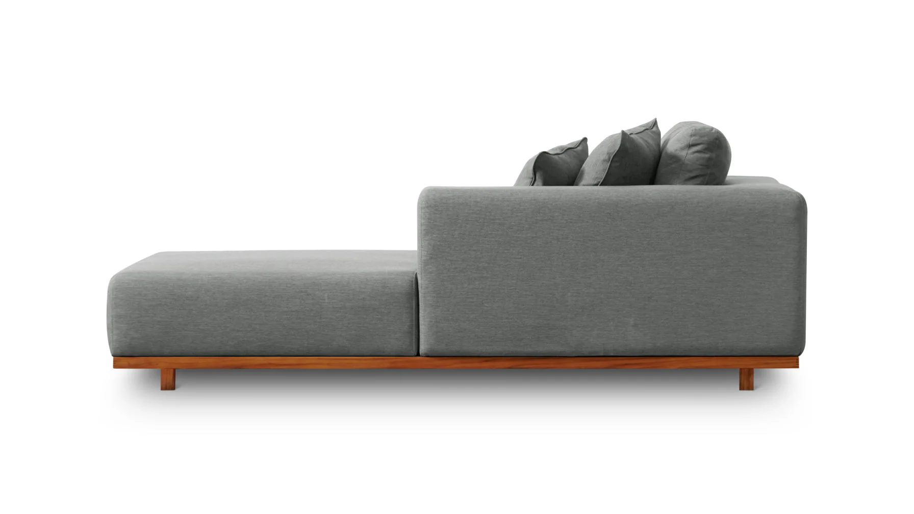 Sunny Days Outdoor Chaise, Right Facing, Pepper - Image 4